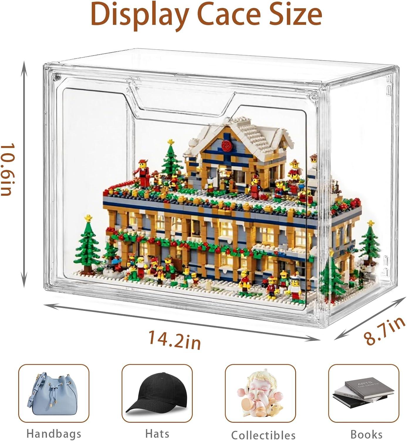 imageStackable Storage BinsClear Acrylic Display Case Acrylic Boxes with Lids Stackable Storage for Handbags ampamp Purse Magnetic Lid Storage Bins for Home Organization1 Pack9