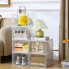 image10 Pack Closet Organizers and StorageClear Stackable Plastic Storage Bins with Lids Magnetic DoorsClothes Organizers and StoragePlastic Craft Containers for Wardrobe Kitchen Bathroom OfficeClear 6Pack