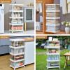 image10 Pack Closet Organizers and StorageClear Stackable Plastic Storage Bins with Lids Magnetic DoorsClothes Organizers and StoragePlastic Craft Containers for Wardrobe Kitchen Bathroom OfficeClear 4Pack