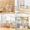 image10 Pack Closet Organizers and StorageClear Stackable Plastic Storage Bins with Lids Magnetic DoorsClothes Organizers and StoragePlastic Craft Containers for Wardrobe Kitchen Bathroom OfficeClear 10Pack