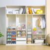 image10 Pack Closet Organizers and StorageClear Stackable Plastic Storage Bins with Lids Magnetic DoorsClothes Organizers and StoragePlastic Craft Containers for Wardrobe Kitchen Bathroom OfficeClear 10Pack