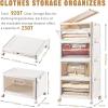 image10 Pack Closet Organizers and StorageClear Stackable Plastic Storage Bins with Lids Magnetic DoorsClothes Organizers and StoragePlastic Craft Containers for Wardrobe Kitchen Bathroom OfficeNon Clear 4pack