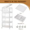 image10 Pack Closet Organizers and StorageClear Stackable Plastic Storage Bins with Lids Magnetic DoorsClothes Organizers and StoragePlastic Craft Containers for Wardrobe Kitchen Bathroom OfficeClear 4Pack