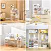 image10 Pack Closet Organizers and StorageClear Stackable Plastic Storage Bins with Lids Magnetic DoorsClothes Organizers and StoragePlastic Craft Containers for Wardrobe Kitchen Bathroom OfficeClear 6Pack