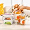 image6 Pack Large Clear Plastic Storage BinsPlastic Containers with Handle for Pantry Organizer and StoragePerfect for KitchenFridgeCabinet ClosetBathroom Under Sink StorageLarge 6Pack
