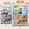 image6 Pack Large Clear Plastic Storage BinsPlastic Containers with Handle for Pantry Organizer and StoragePerfect for KitchenFridgeCabinet ClosetBathroom Under Sink StorageLarge 6Pack