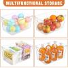 image6 Pack Large Clear Plastic Storage BinsPlastic Containers with Handle for Pantry Organizer and StoragePerfect for KitchenFridgeCabinet ClosetBathroom Under Sink StorageLarge 6Pack
