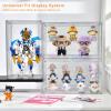 imageClear Acrylic Display Case for Collectibles  3Tier Adjustable Figure Display with Magnetic Door ampamp Removable ShelvesStackable Dispaly Box for Figures  2 Pack