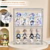imageClear Acrylic Display Case for Collectibles  3Tier Adjustable Figure Display with Magnetic Door ampamp Removable ShelvesStackable Dispaly Box for Figures  2 Pack