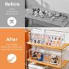imageClear Acrylic Display Case for Collectibles  3Tier Adjustable Figure Display with Magnetic Door ampamp Removable ShelvesStackable Dispaly Box for Figures  2 Pack