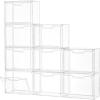 imageStackable Storage BinsClear Acrylic Display Case Acrylic Boxes with Lids Stackable Storage for Handbags ampamp Purse Magnetic Lid Storage Bins for Home Organization1 Pack9