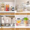 image12 Pack Middle Stackable Storage Boxes for Storage and Organization Clear Storage Bins with Lids Plastic Storage Containers with Lids Plastic Bins with Handles for Office Bedroom Study RoomWith Lids