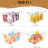 image12 Pack Middle Stackable Storage Boxes for Storage and Organization Clear Storage Bins with Lids Plastic Storage Containers with Lids Plastic Bins with Handles for Office Bedroom Study RoomWith Lids