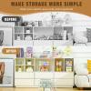 image12 Pack Middle Stackable Storage Boxes for Storage and Organization Clear Storage Bins with Lids Plastic Storage Containers with Lids Plastic Bins with Handles for Office Bedroom Study RoomWith Lids
