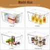 image12 Pack Middle Stackable Storage Boxes for Storage and Organization Clear Storage Bins with Lids Plastic Storage Containers with Lids Plastic Bins with Handles for Office Bedroom Study RoomWith Lids