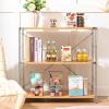 image12 Pack Middle Stackable Storage Boxes for Storage and Organization Clear Storage Bins with Lids Plastic Storage Containers with Lids Plastic Bins with Handles for Office Bedroom Study RoomWith Lids